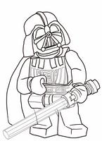 kolorowanki Lego Star Wars Darth Vader, malowanka do wydruku numer  2
